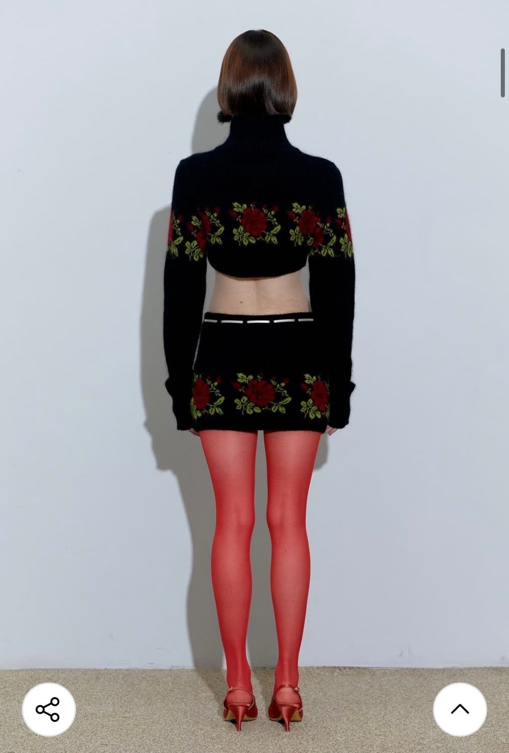 스컬프터 니트 셋업 세트 블랙 상품이미지2