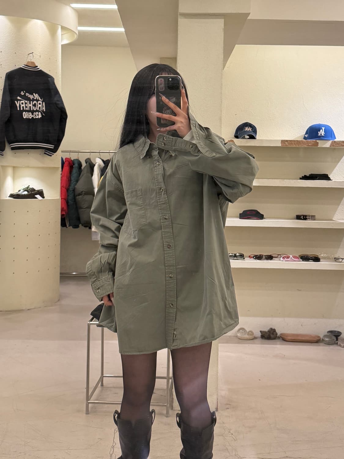 폴로 랄프로렌 버튼다운 셔츠 올리브 U901 상품이미지1