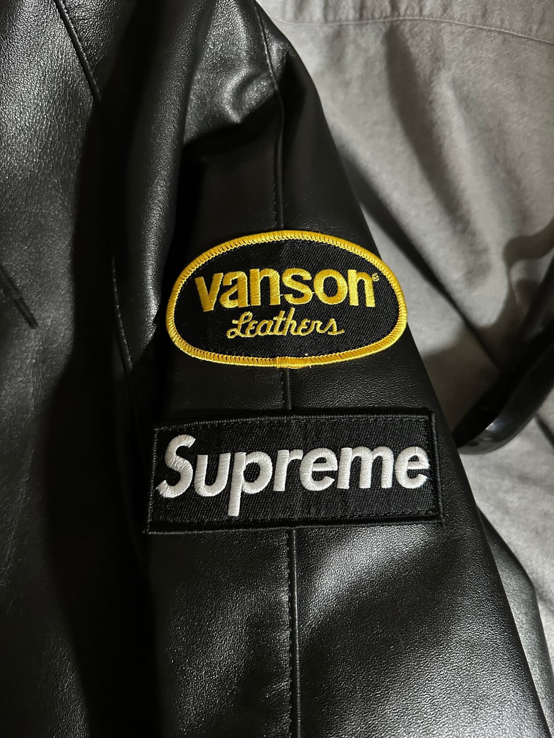 24FW 슈프림 밴슨 워크 레더 자켓 블랙 상품이미지4