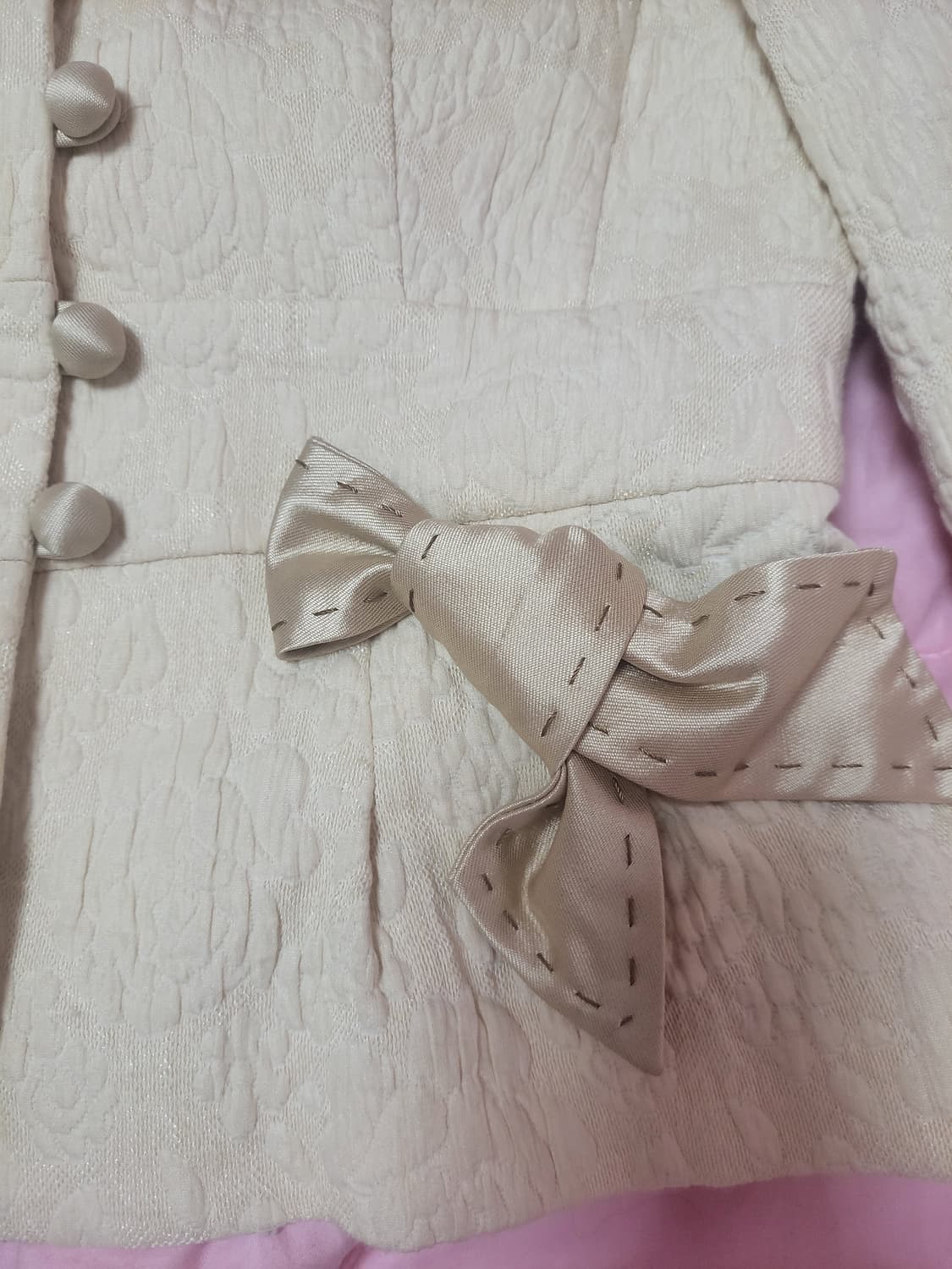 급처상태좋음!샤틴 레이스리본 공주 자켓 양산형지뢰계 레니본st리즈리사st 상품이미지3