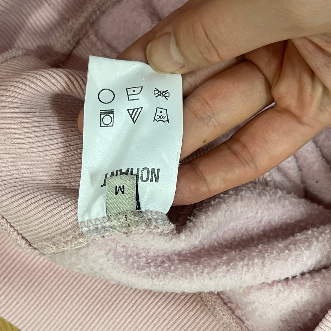 노앙 LONELY/LOVELY 핑크 맨투맨 M 상품이미지7