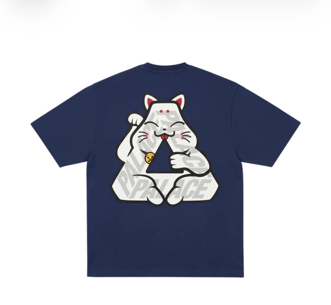 팔라스 네코 럭키 P3 티셔츠 네이비  상품이미지1