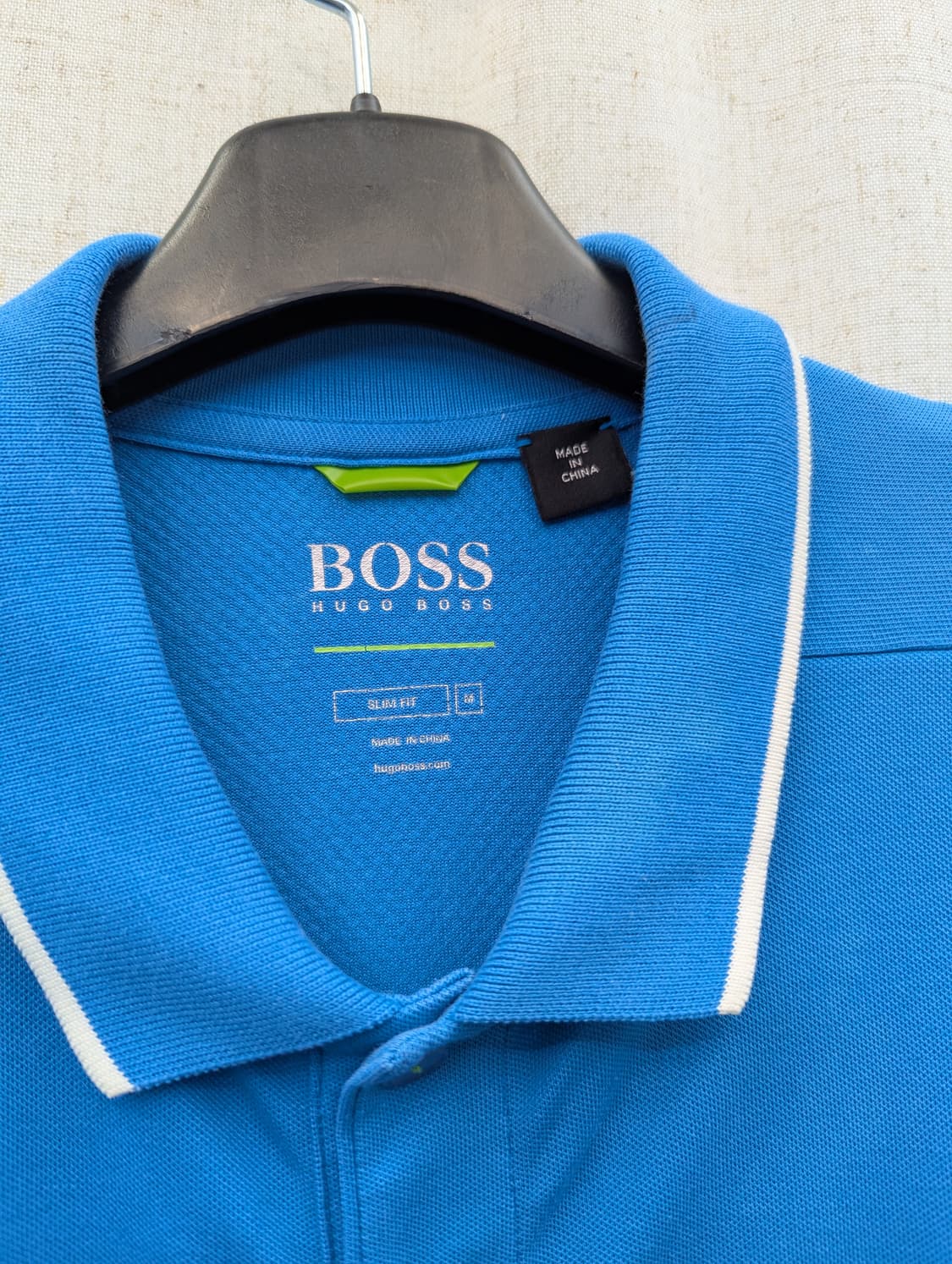 BOSS 파란색 반팔 카라티 상품이미지3