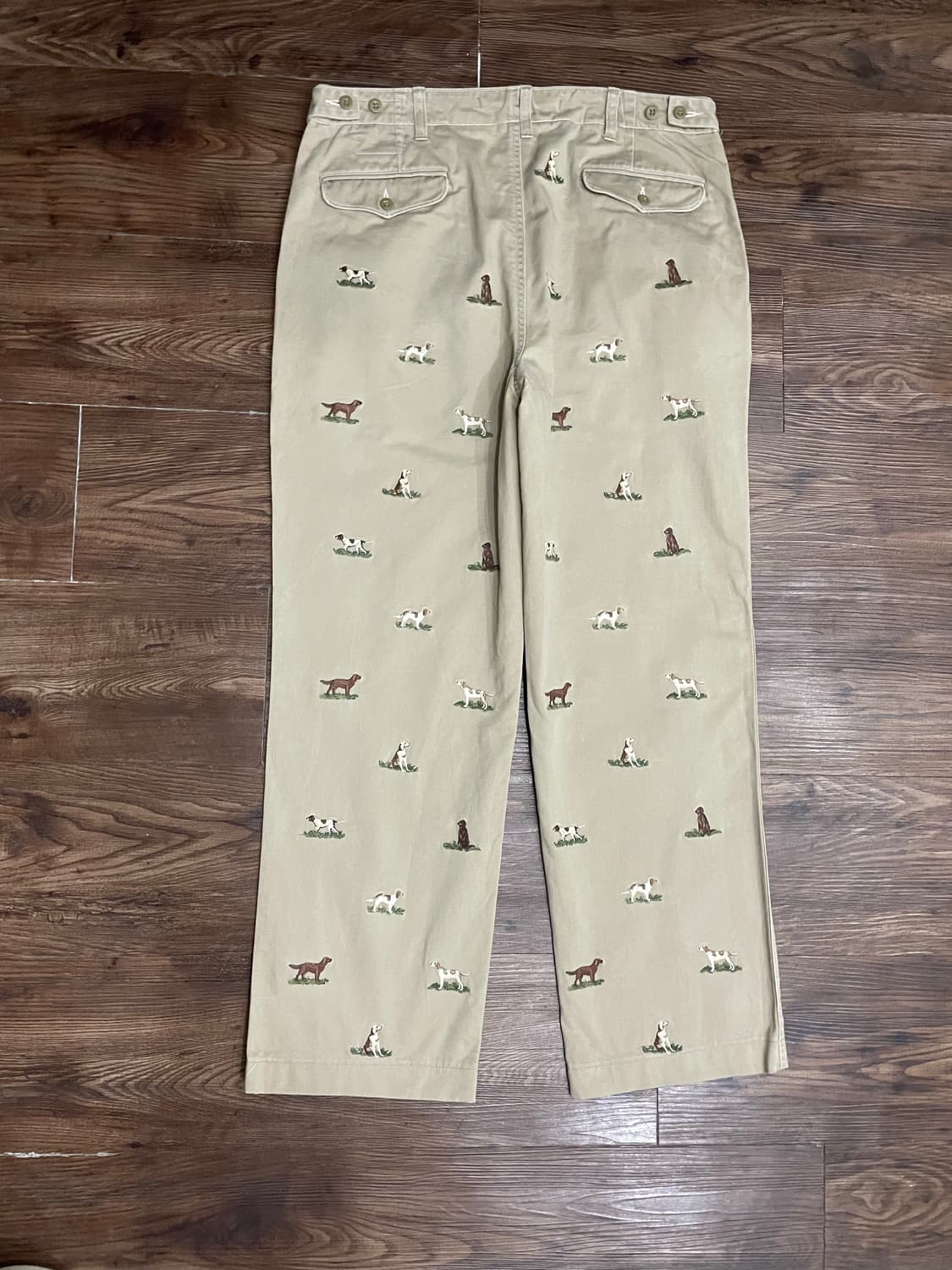 폴로 랄프로렌 도그 강아지 자수 치노 팬츠 베이지 상품이미지9