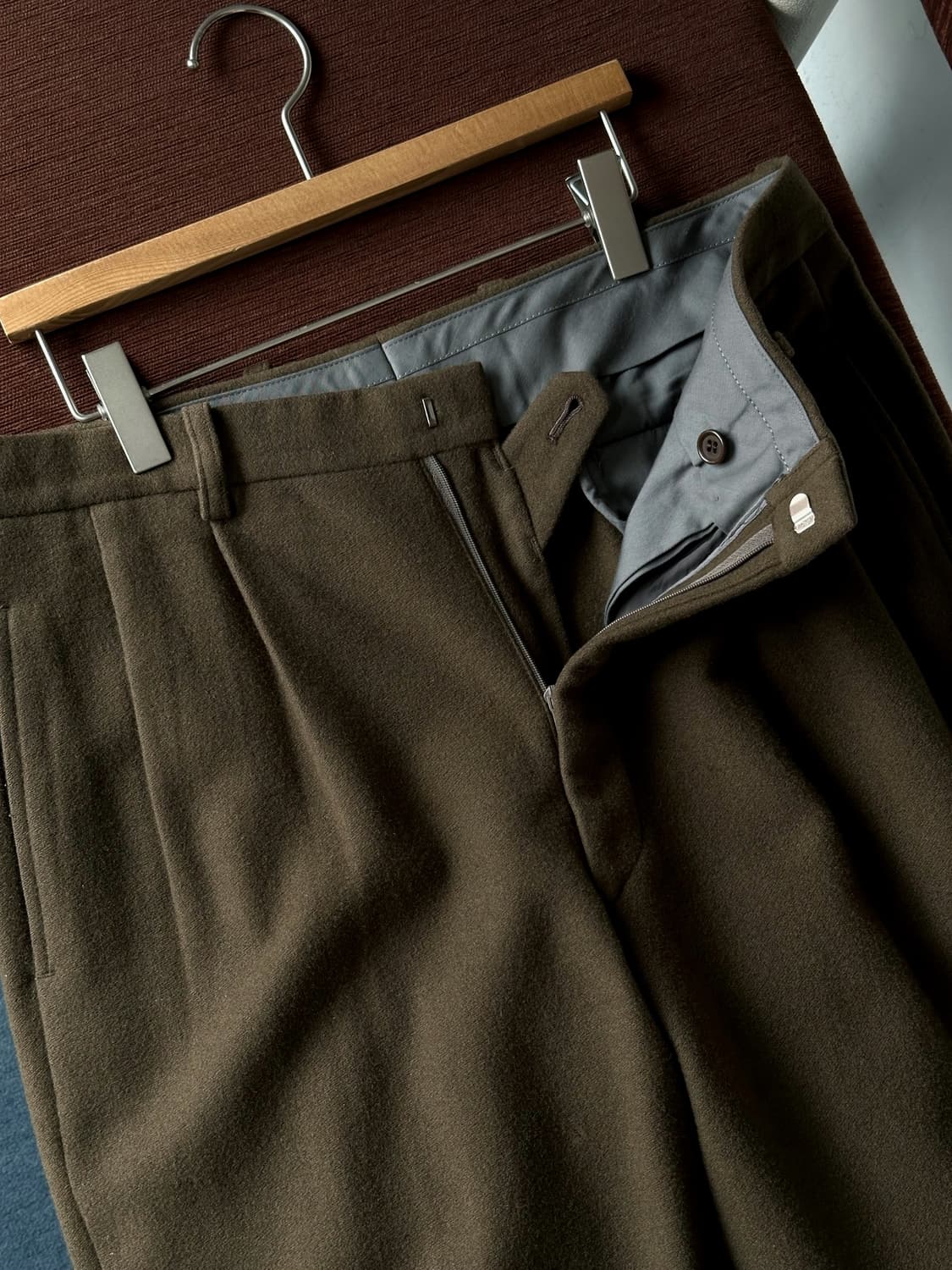  2 pleats wool flannel slacks 상품이미지6