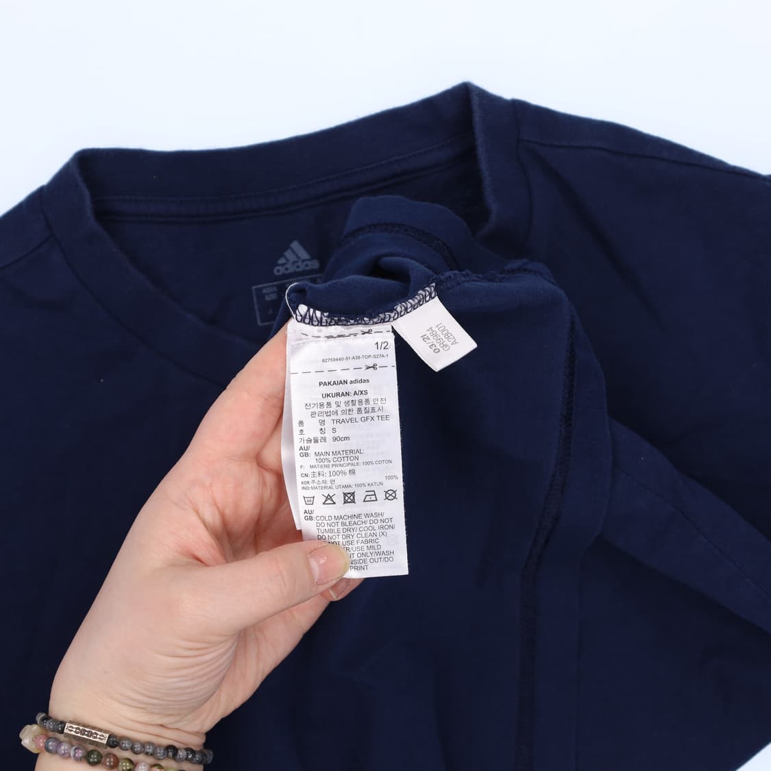 S 아디다스 빅로고 반팔 티셔츠 0407M 상품이미지4