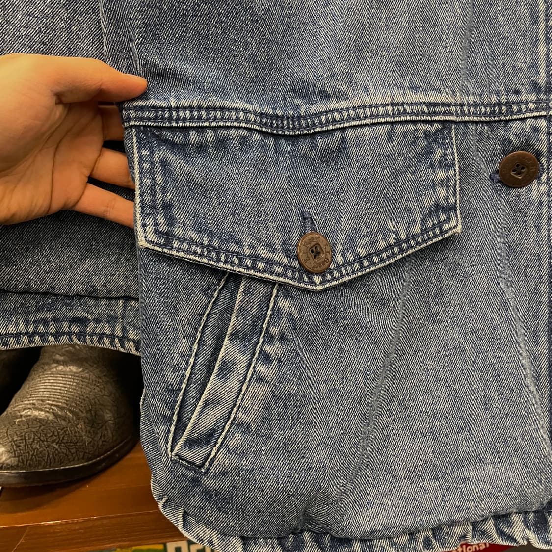90s L.L Bean 엘엘빈 데님 초어 워크 자켓 / 빈티지 워크 웨어 상품이미지5
