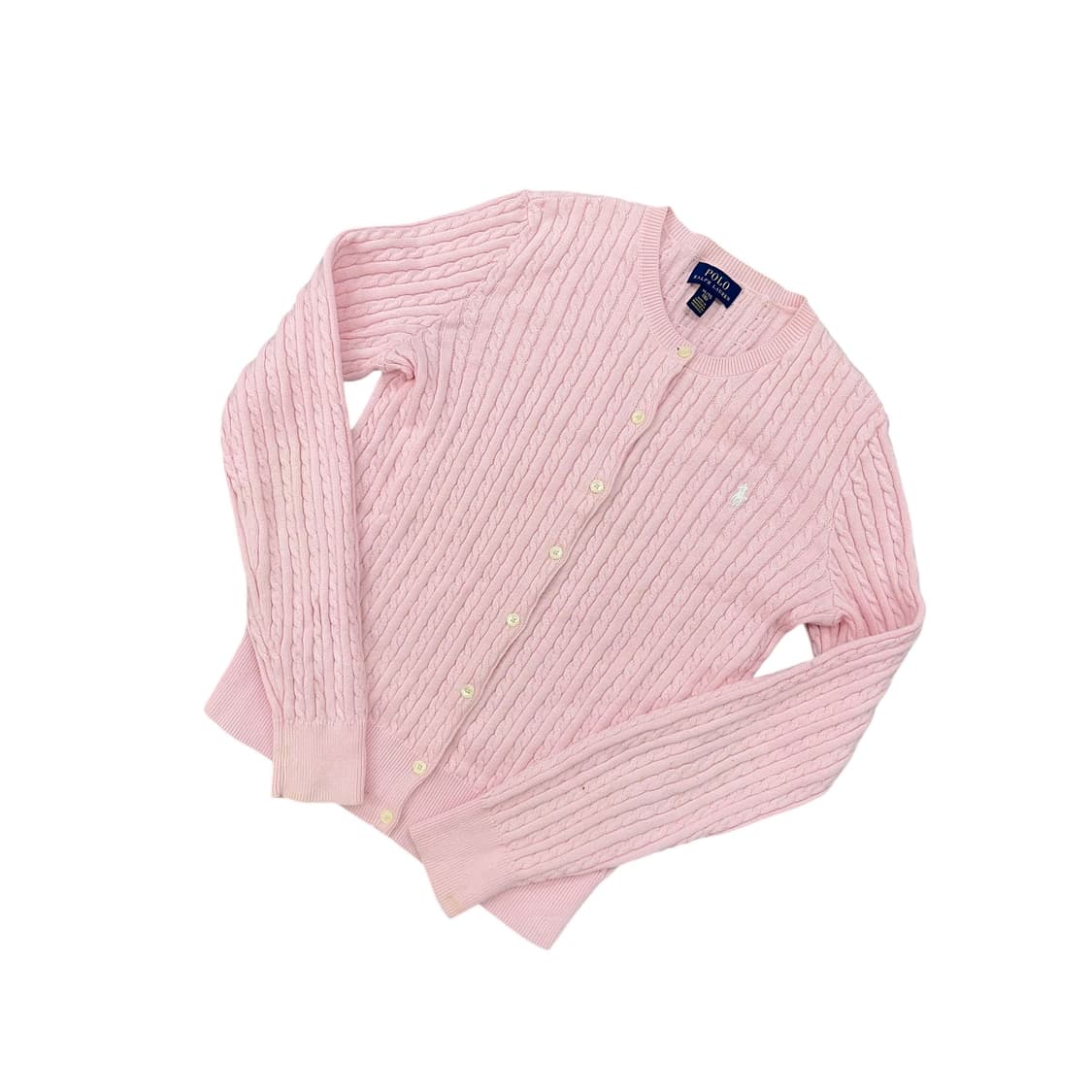 폴로 보이즈 여성 꽈배기 가디건 상품이미지3