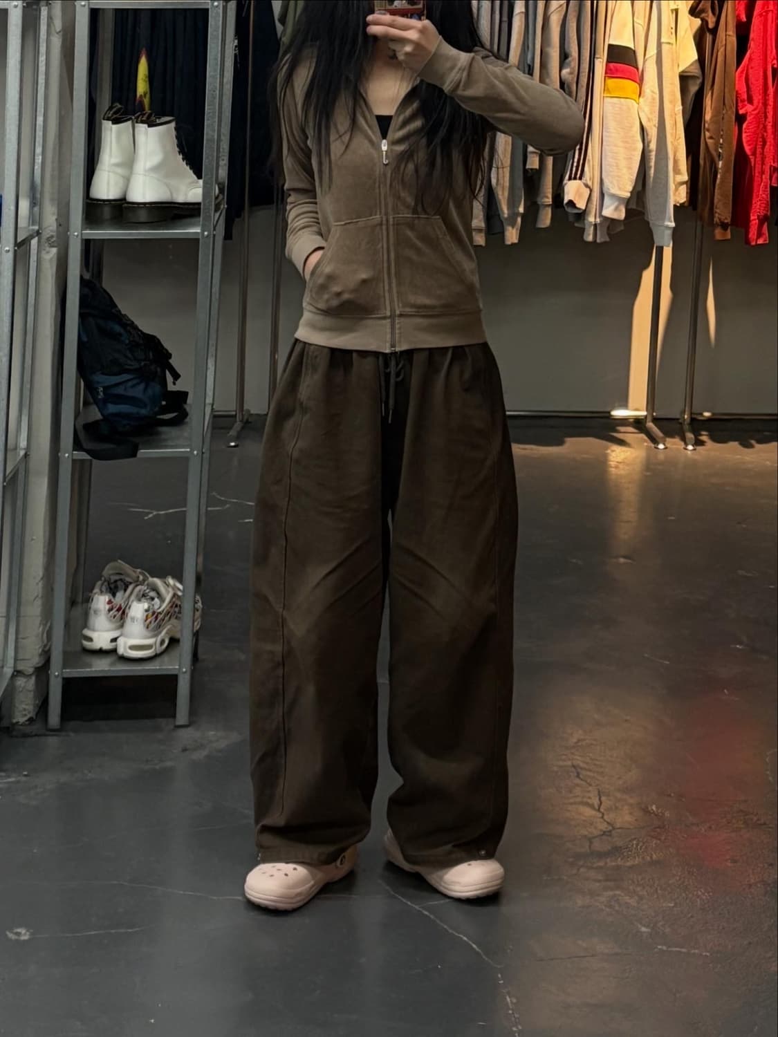 쥬시꾸뛰르 벨벳 집업 A3080 상품이미지1