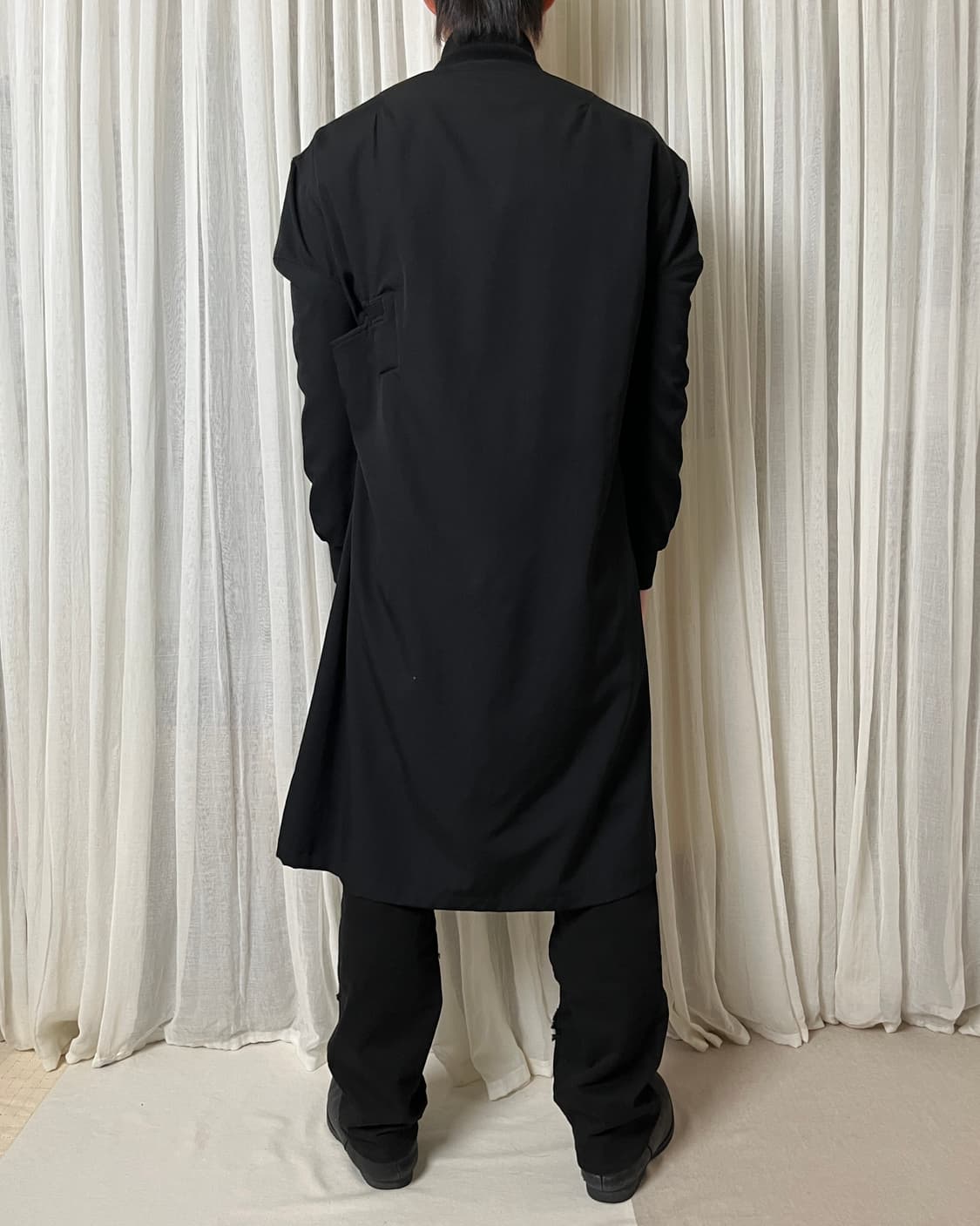 요지야마모토 롱 봄버 코트 yohji yamamoto long ma-1 상품이미지10