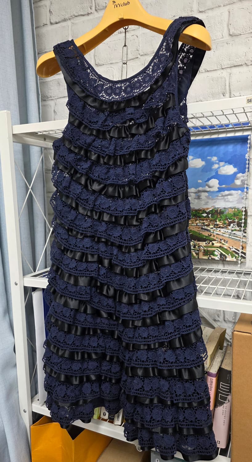 마크제이콥스 나시 원피스 XS 44 프릴 레이스 드레스 WM29 상품이미지2