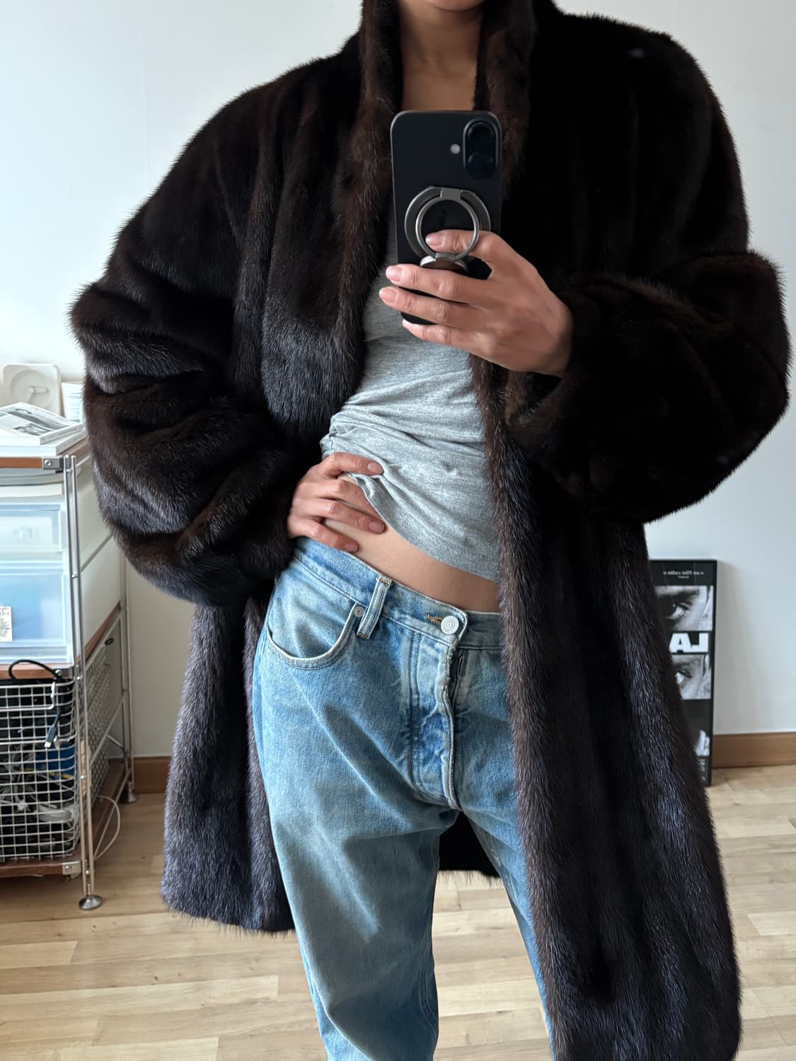 사가폭스 리얼 밍크코트 리얼퍼자켓 상품이미지7