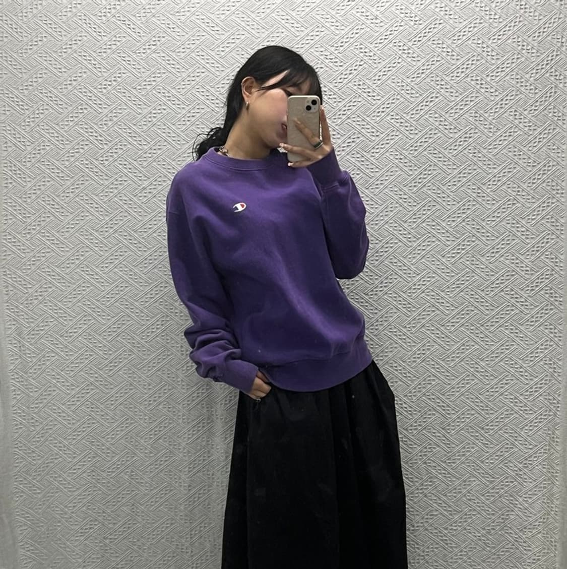 챔피온 리버스위브 자수로고 약기모 스웻셔츠 맨투맨 100 C06385 상품이미지2