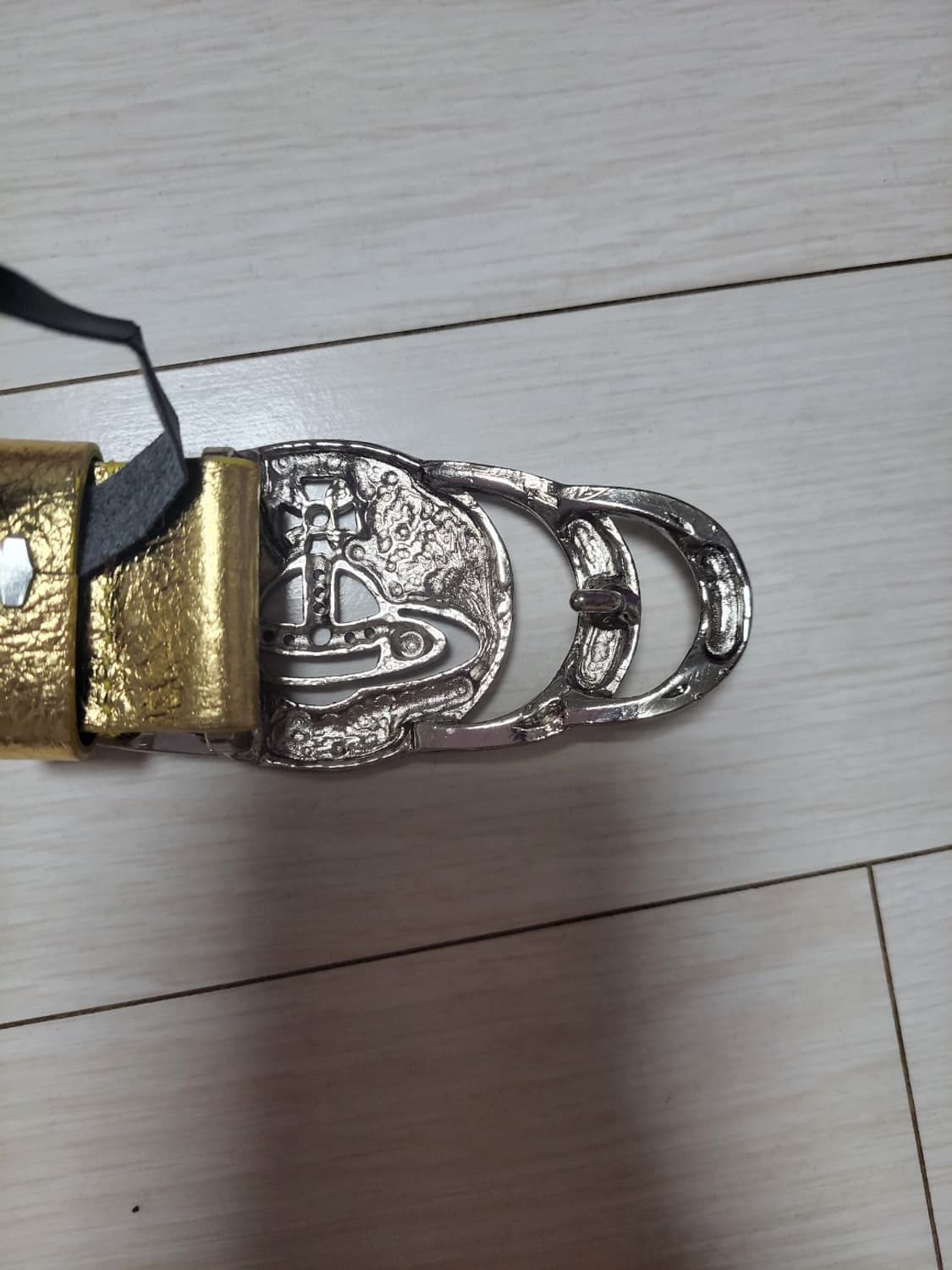 정품)급처새상품!비비안웨스트우드 일본직수입고급소가죽벨트 허리띠양산형지뢰계 상품이미지5