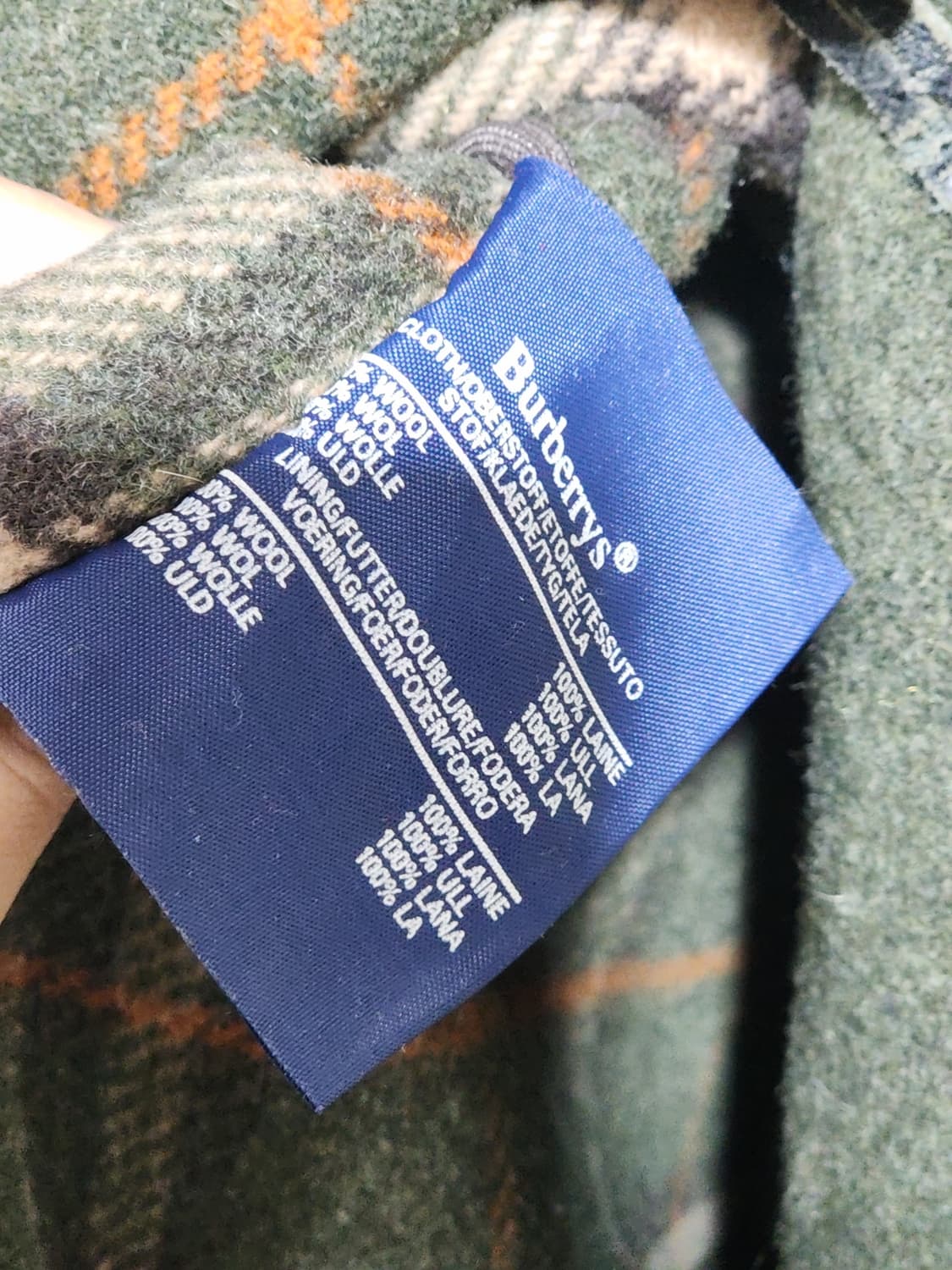 (M) 버버리 더플코트 카키 모직코트 떡볶이코트 영국판  상품이미지6