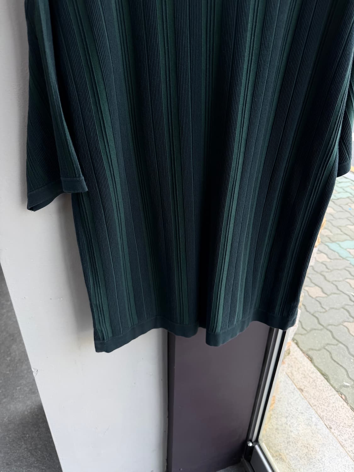 100/ 시스템옴므 21SS 스트라이프 포켓 니트반팔 상품이미지7