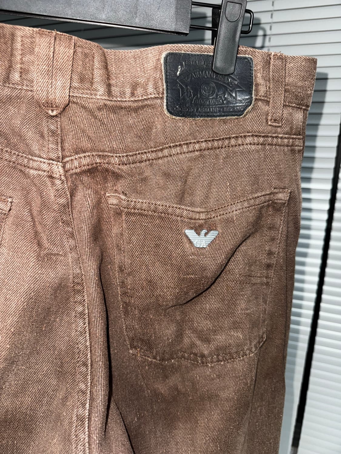 90‘s Armani Jeans Brown Denim Pants 상품이미지5