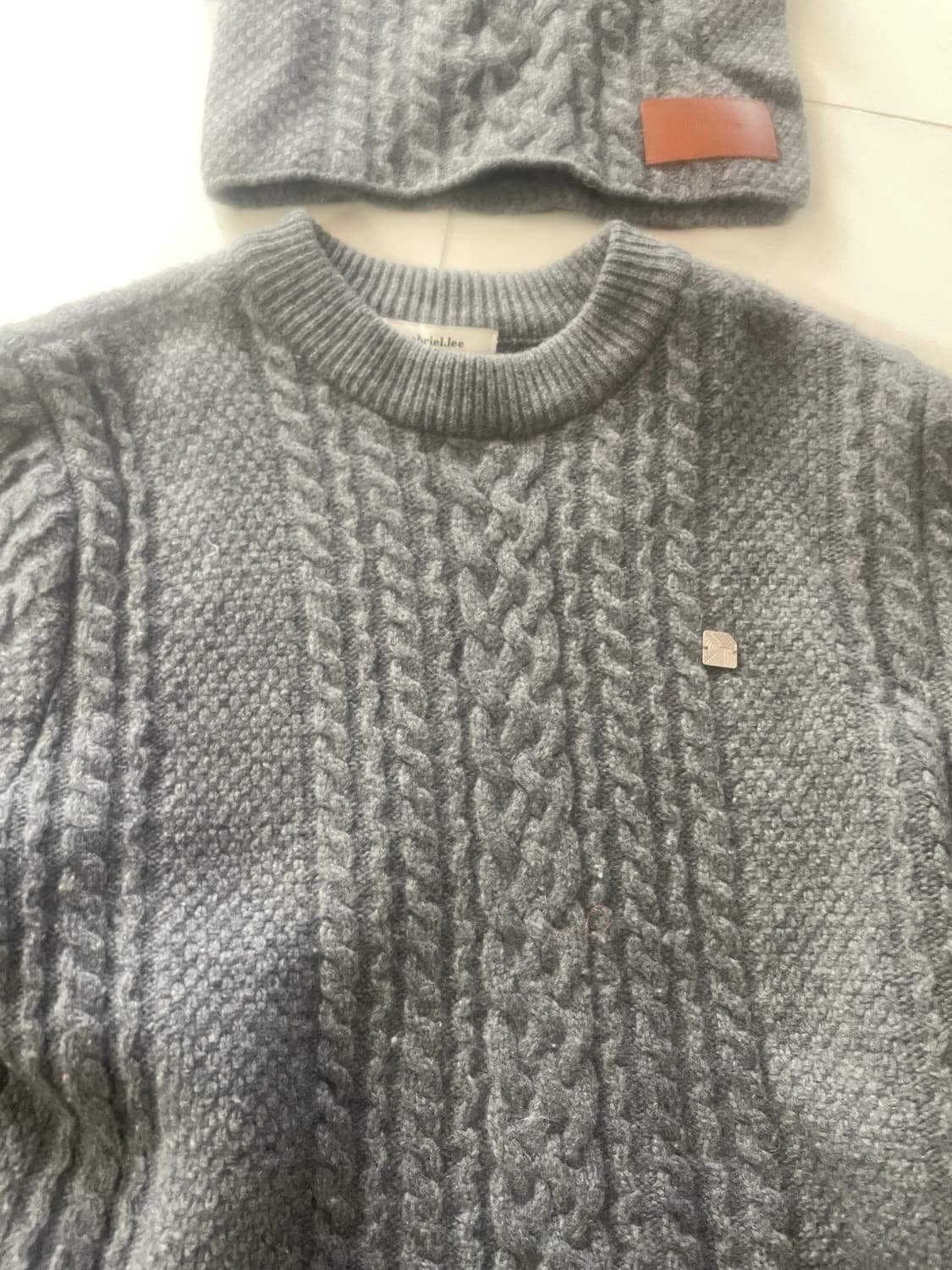 가브리엘리 캐시울 넥워머 니트 set (발매가 34만원) 상품이미지4