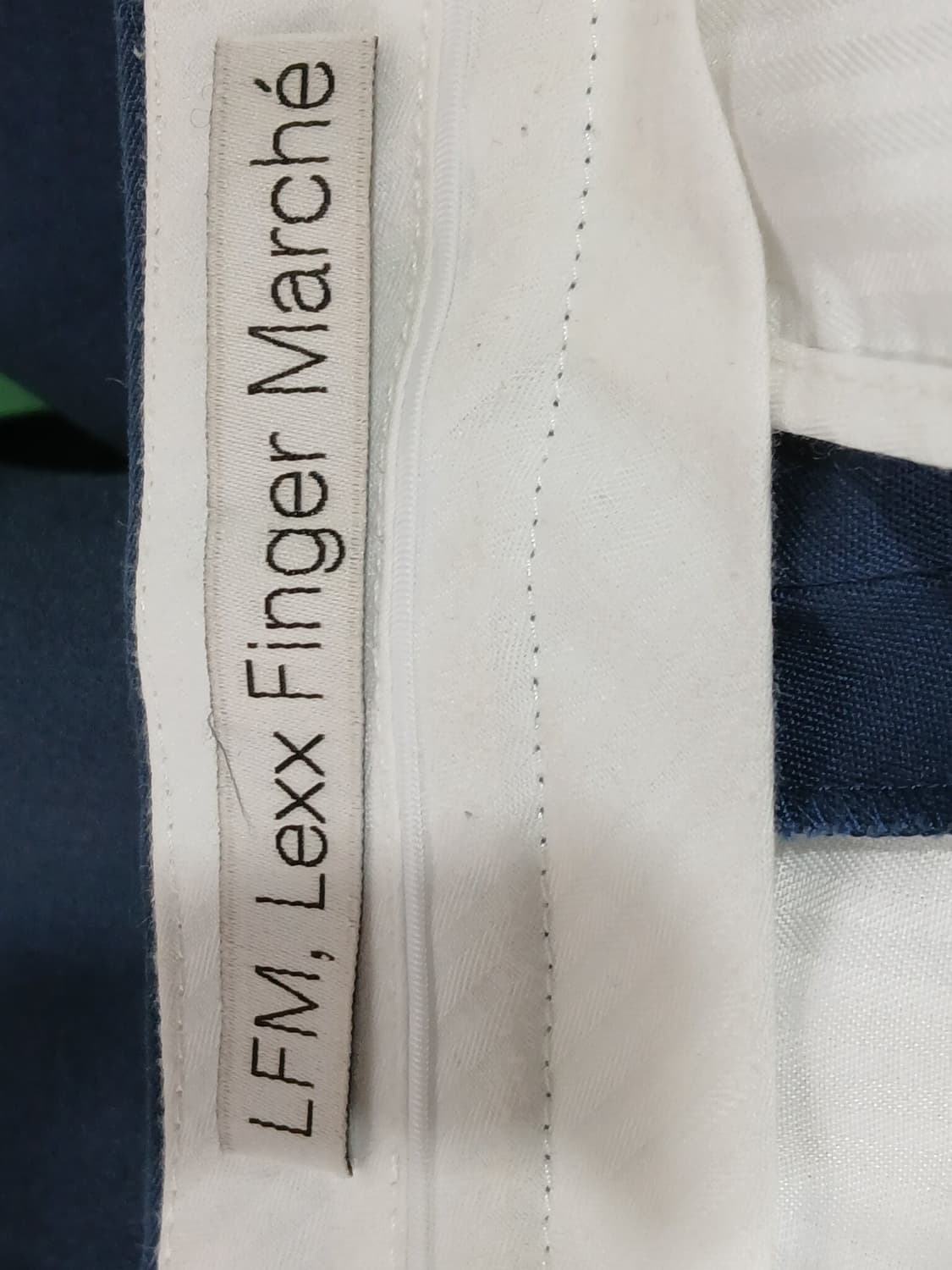 LFM 렉스핑거마르쉐 네이비 코튼 와이드 팬츠 1 상품이미지3