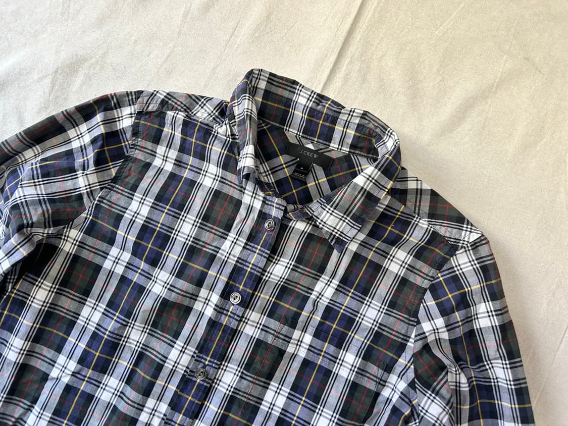 블랙 타탄 체크 셔츠 상품이미지3