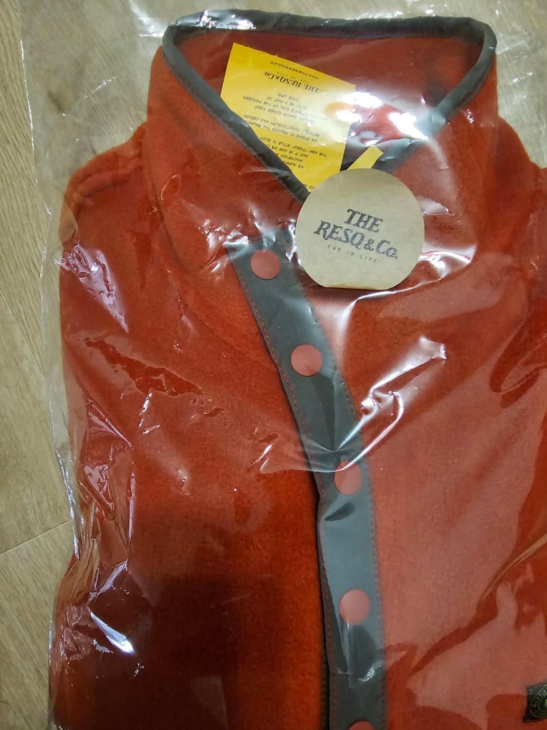 더레스큐 25fw  플리스 후리스 오렌지 XL 새상품  TheResQ 상품이미지1