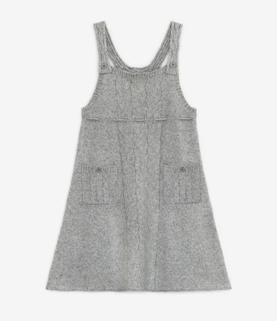 허그유어스킨 스트랩 니트 드레스 (그레이) 상품이미지1