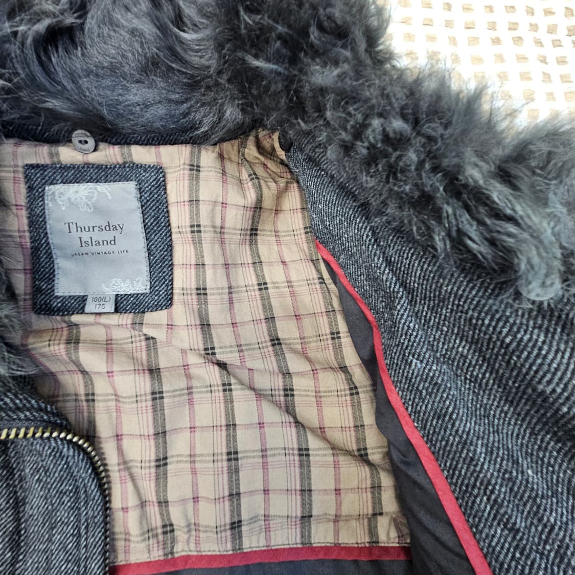 써스데이아일랜드 울 집업점퍼 남자100 상품이미지6