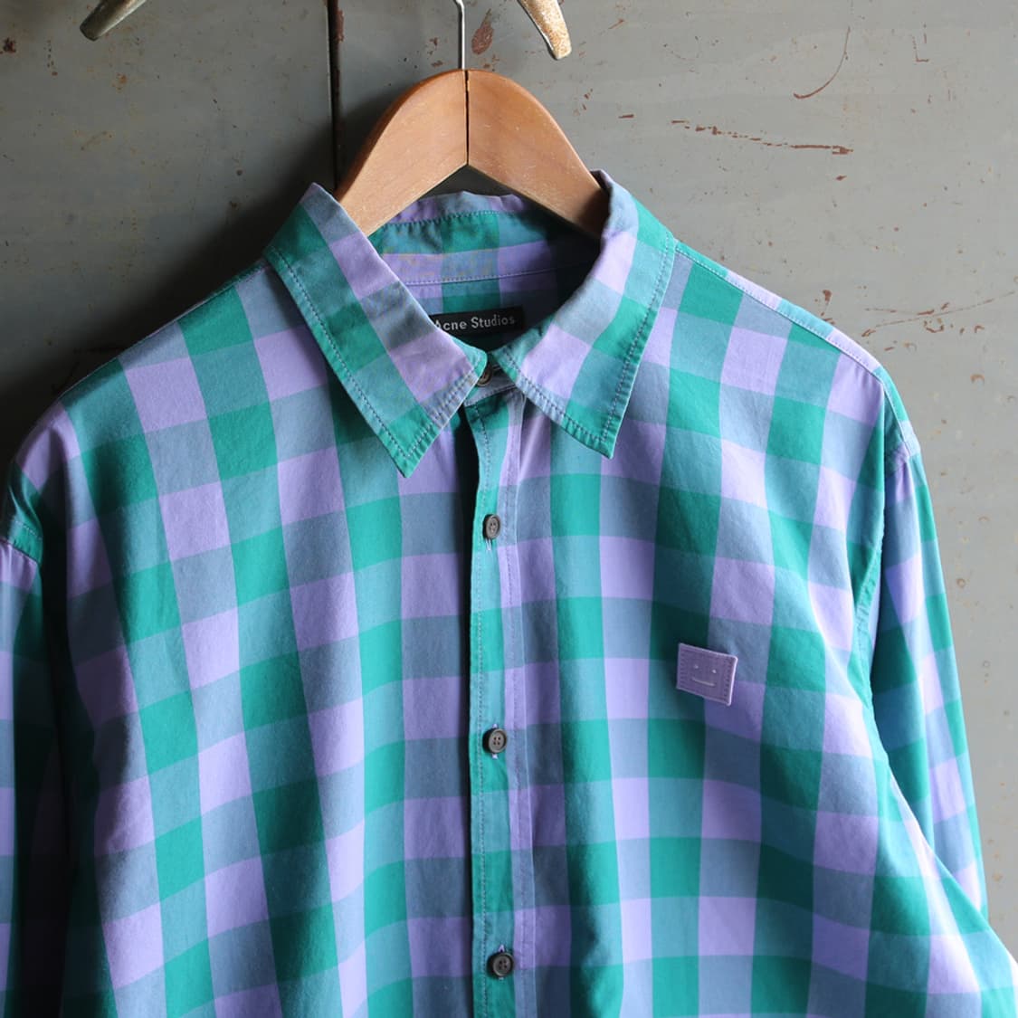 (착용컷) Acne Studios 사코 체크 셔츠 (남성용 105) 상품이미지1