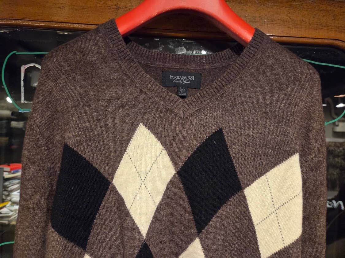 헤리티지 1981 아가일니트 상품이미지8