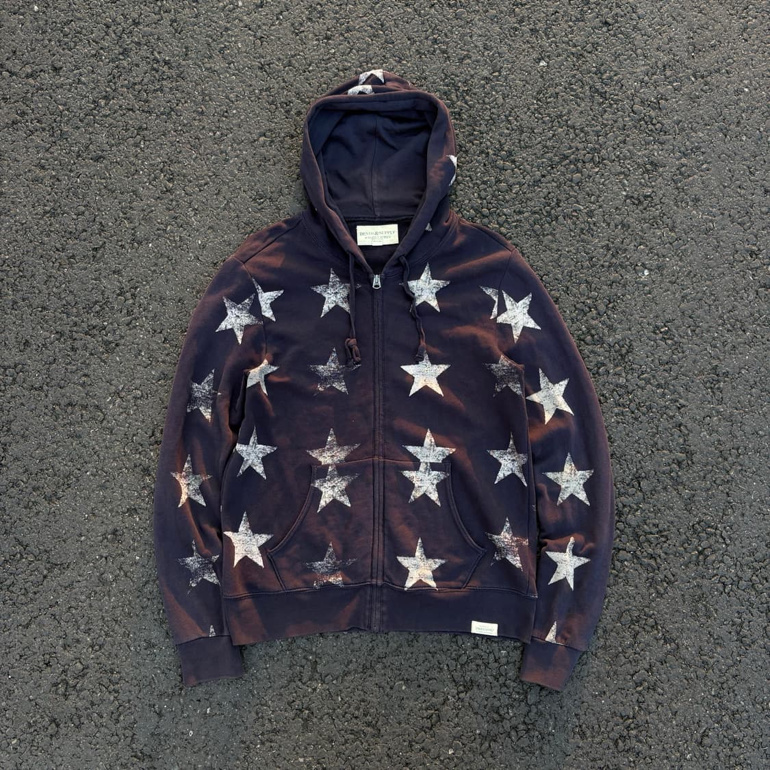 Denim And Supply 스타 패턴 올드스쿨 후드집업 상품이미지1