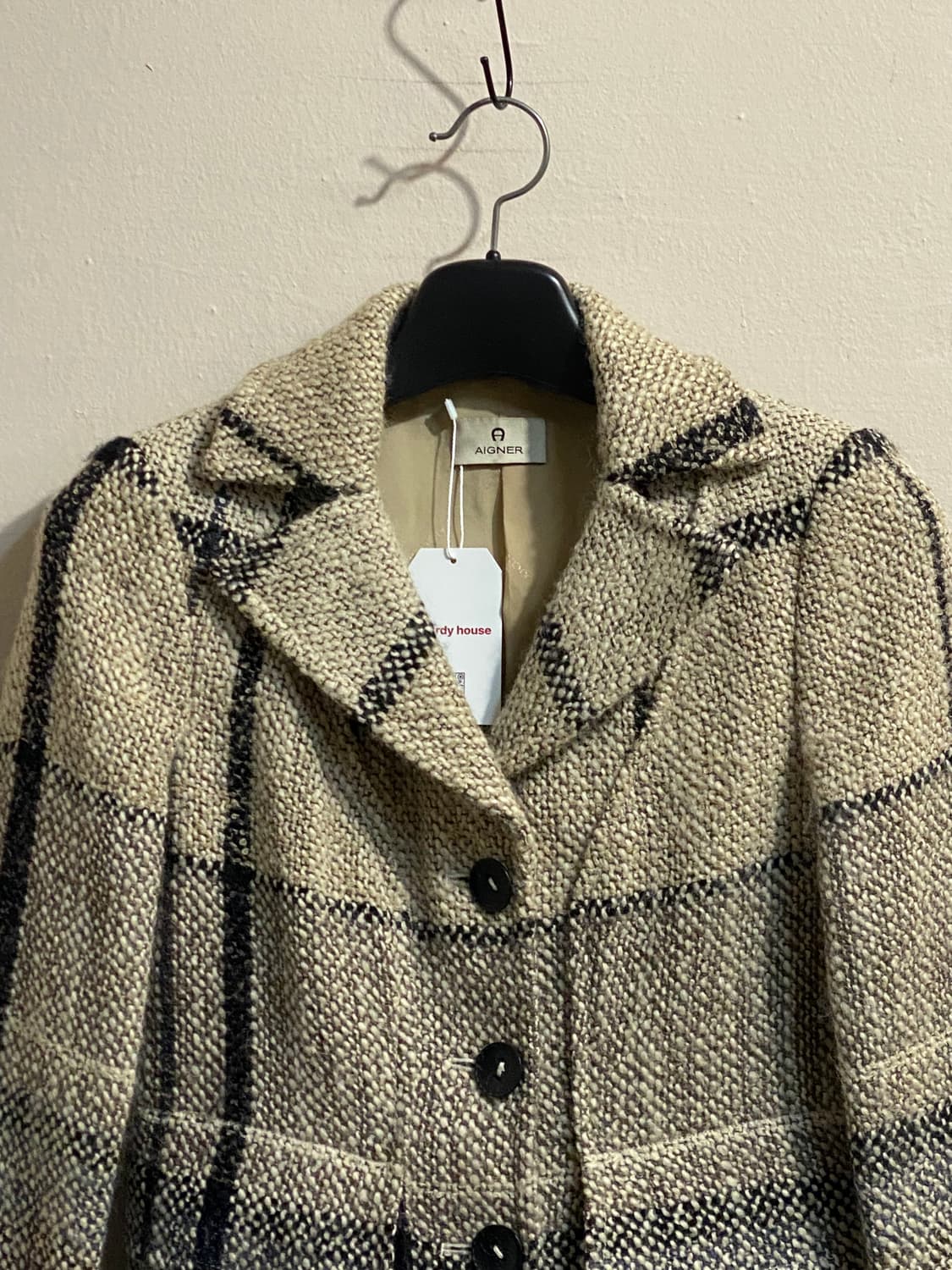 아이그너 체크 트위드 자켓 상품이미지2