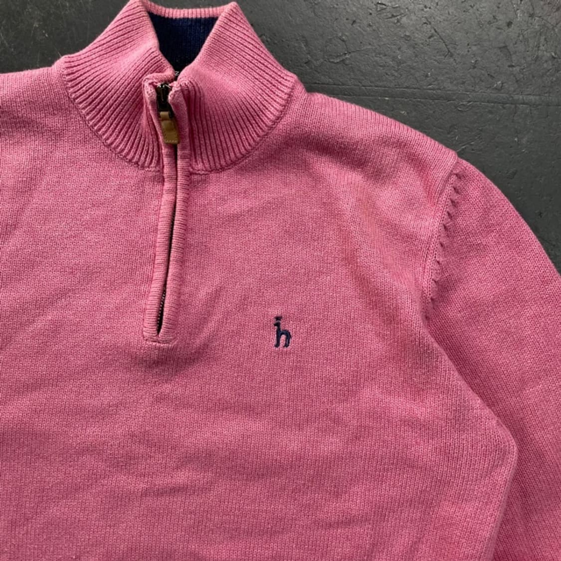 100 헤지스 반집업 니트 상품이미지2