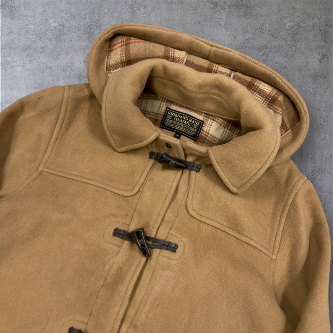 지오다노 베이지 컬러 더플 코트 상품이미지2