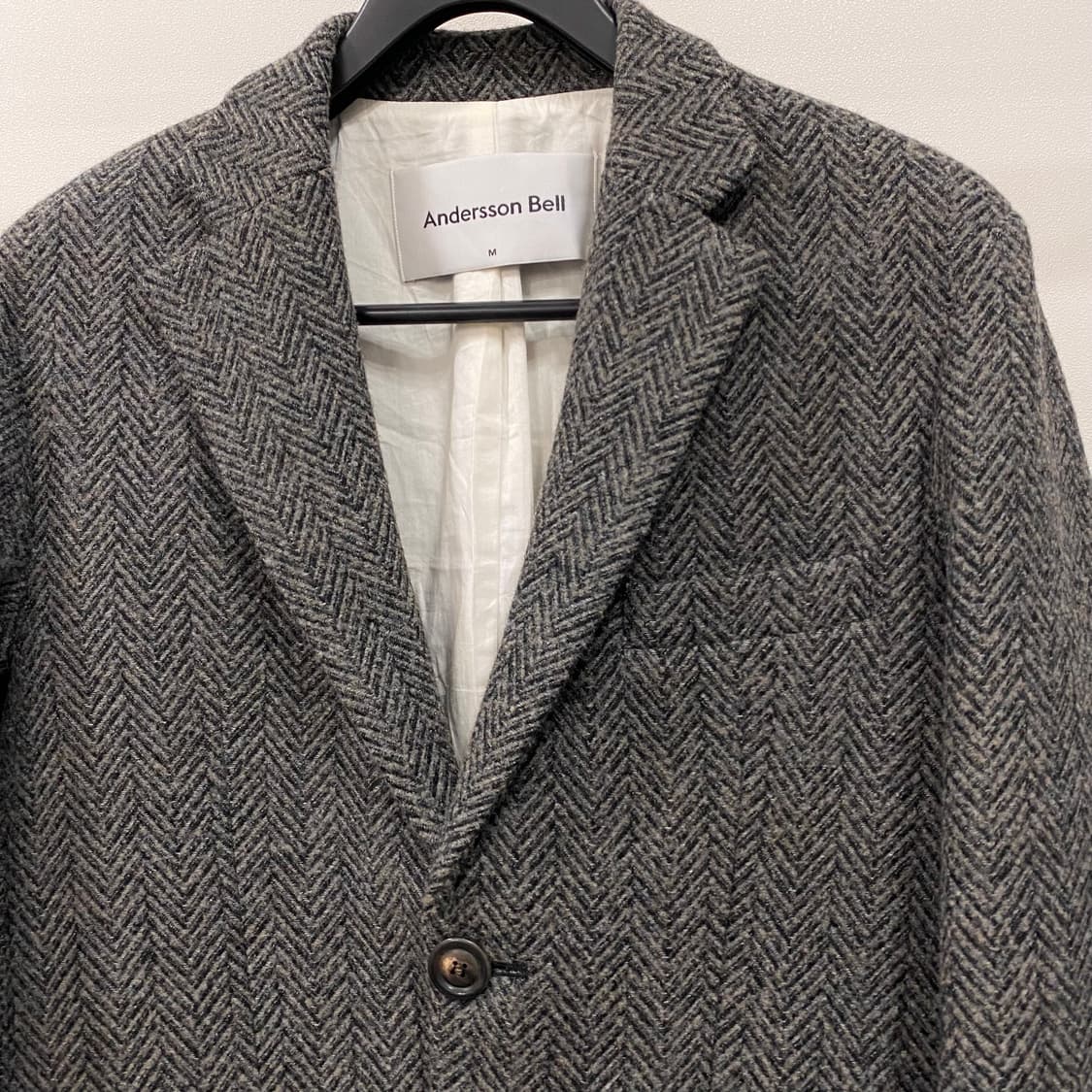 앤더슨벨 대디 클래식 헤링본 앙고라 울 자켓 상품이미지3