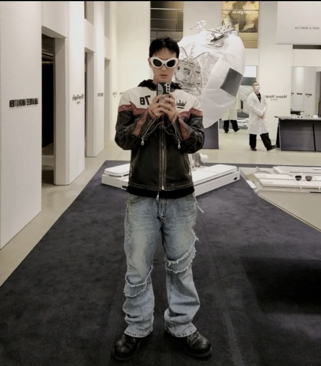 빈티지 레더 모터사이클.레이싱자켓/말보로/할리데이비슨/디젤/베이츠/스투시 상품이미지9