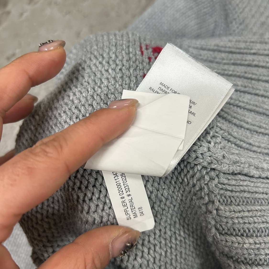 폴로 성조기 니트[1422] 상품이미지9