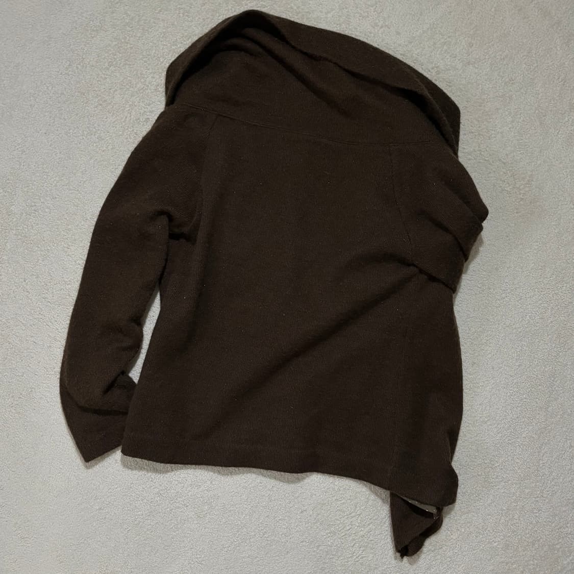 일본빈티지 브라운 니트 도트포인트 아우터 상품이미지5