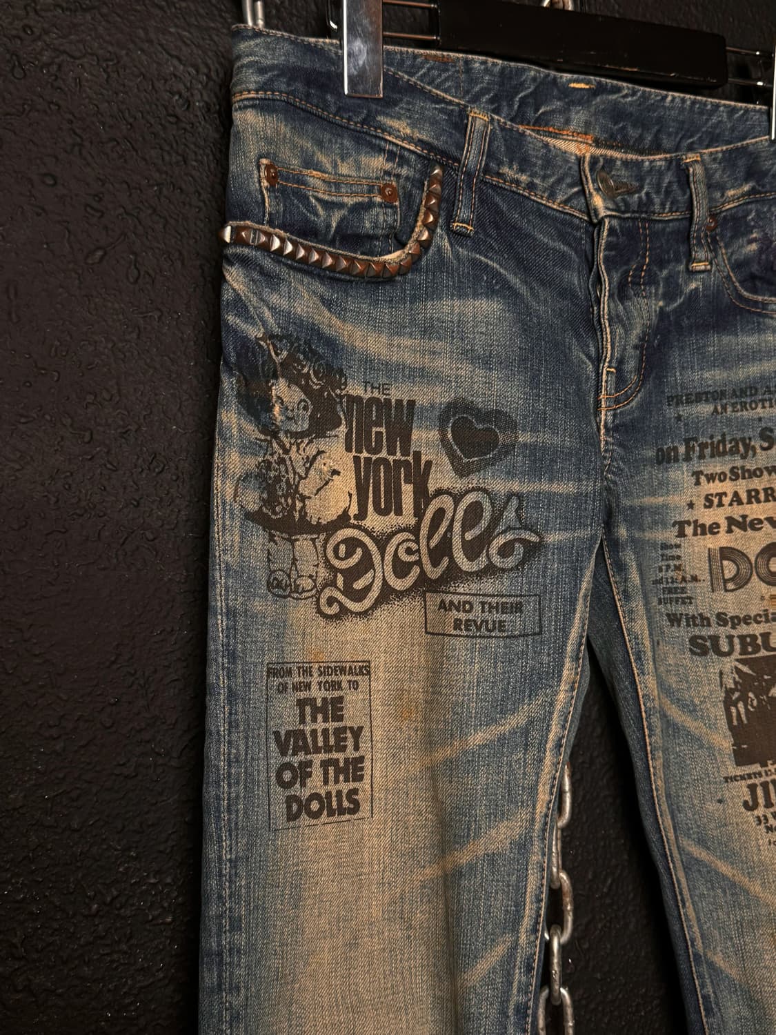 HYSTERIC GLAMOUR x NEWYORK DOLLS 스키니진 상품이미지4