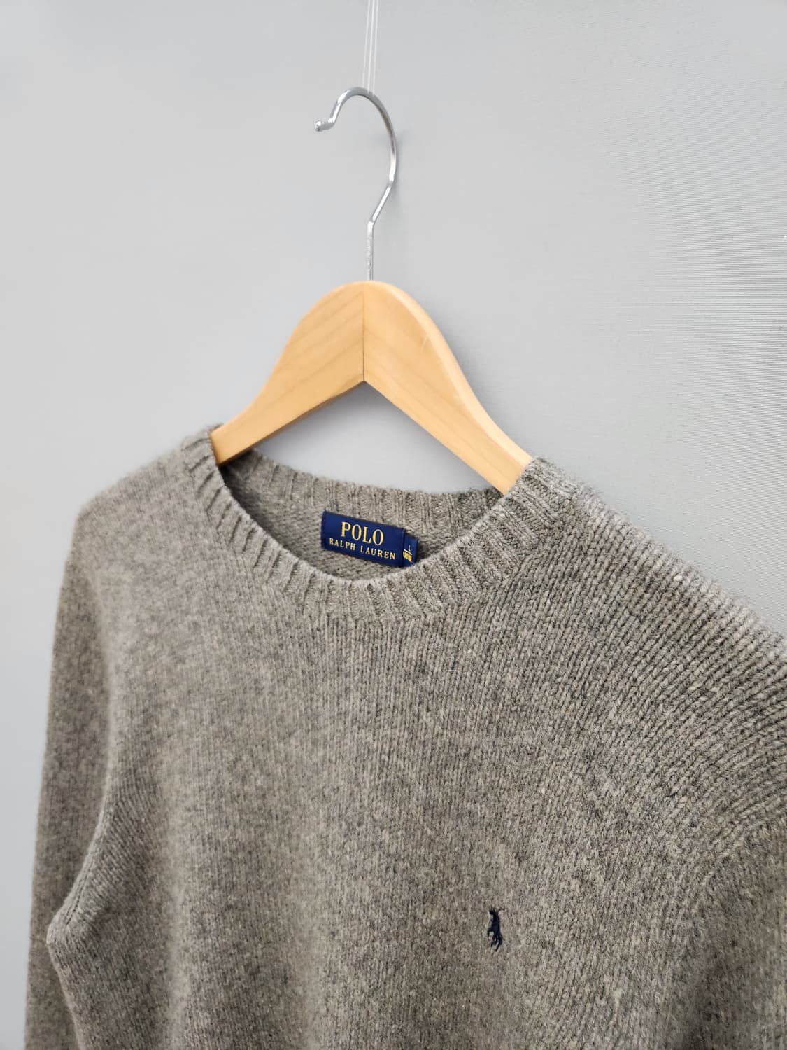 Polo 폴로 랄프로렌 메리노 울 그레이 니트 상품이미지3