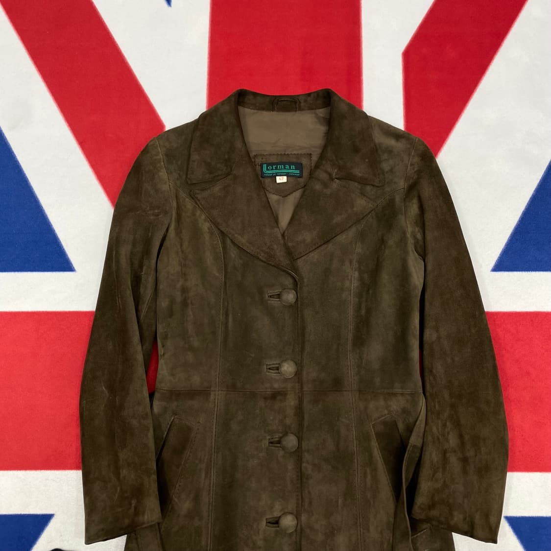 리얼스웨이드 로브 롱코트 실측 여성 44  상품이미지3