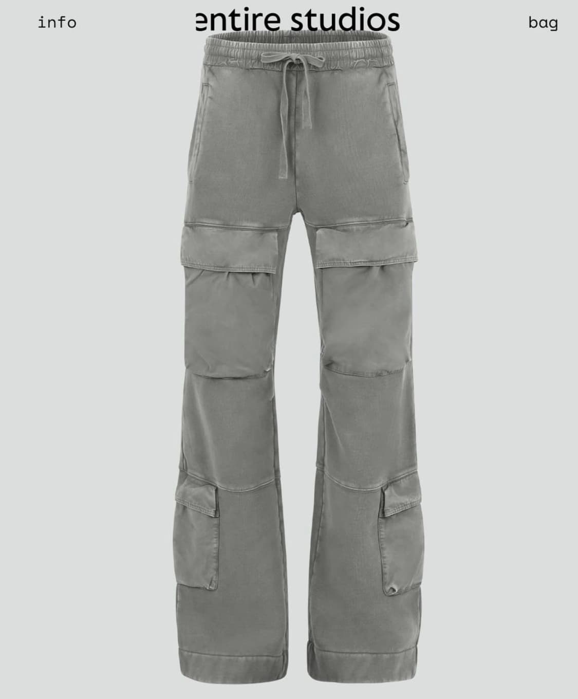Entrie studios 엔타이어 스튜디오 유틸리티 카고 스웻팬츠 상품이미지1