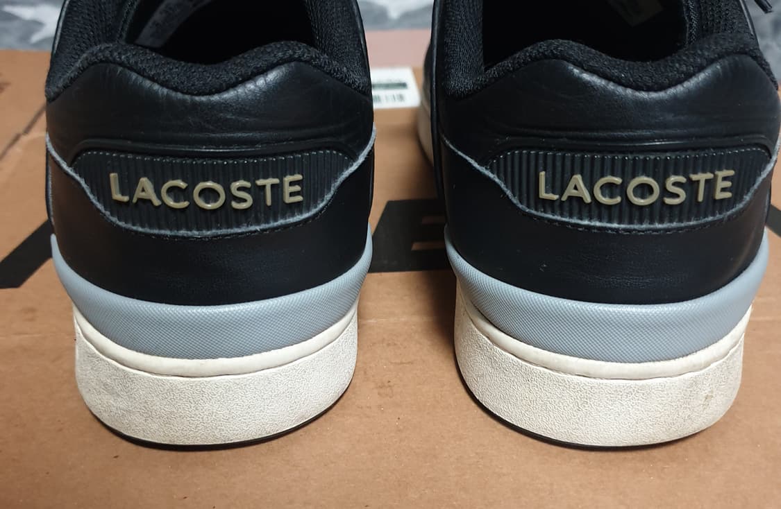 라코스테 코트 케이지 가죽 스니커즈 블랙 EU42(270) 상품이미지4