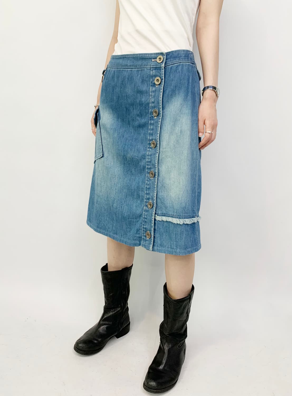 KIRA 데님 스커트 상품이미지2