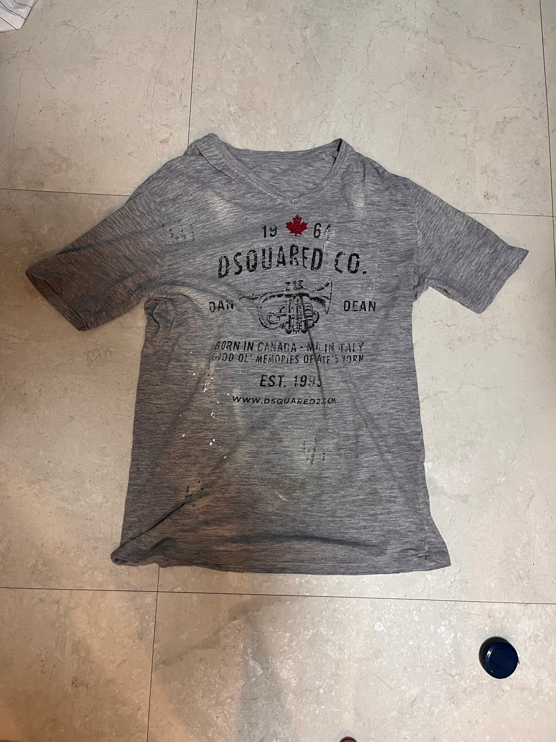 Dsquared2 브이넥 아카이브 티셔츠 상품이미지1