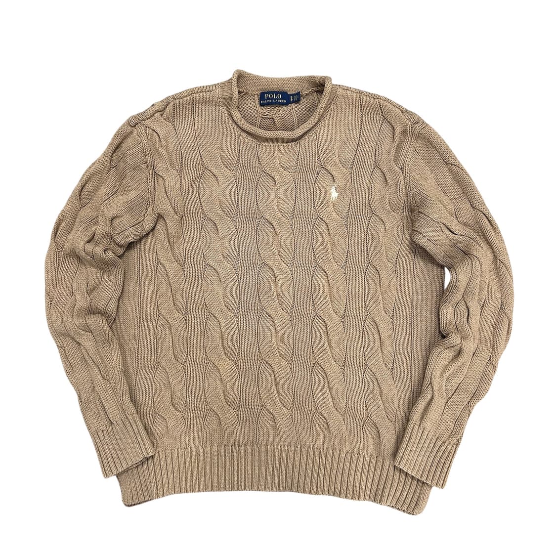 폴로 롤넥 우먼스 케이블 니트(S) 상품이미지1