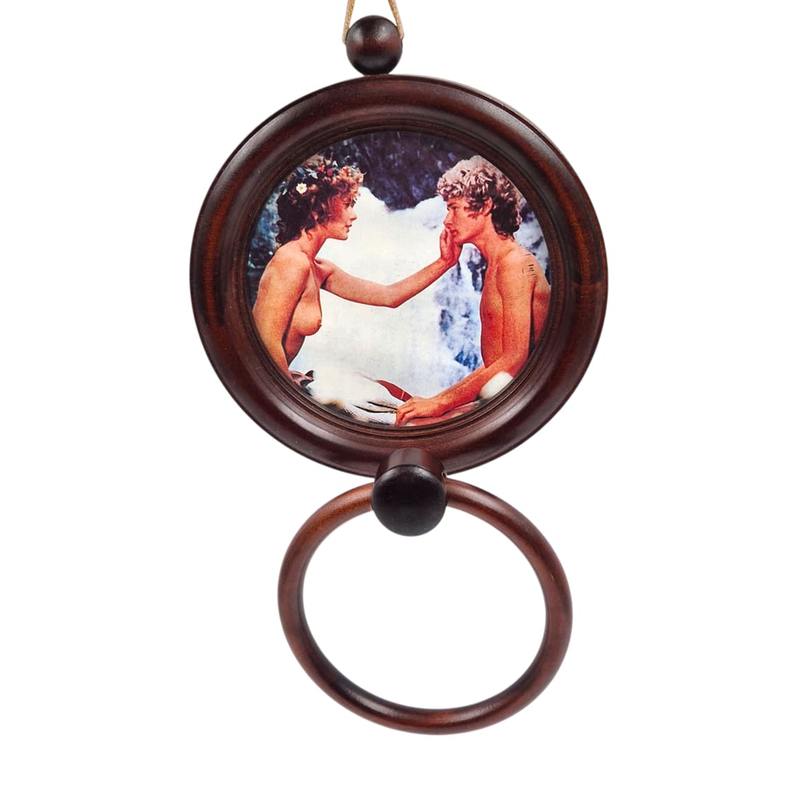 90s 핸드메이드 우드 행잉 액자 링 홀더 상품이미지1