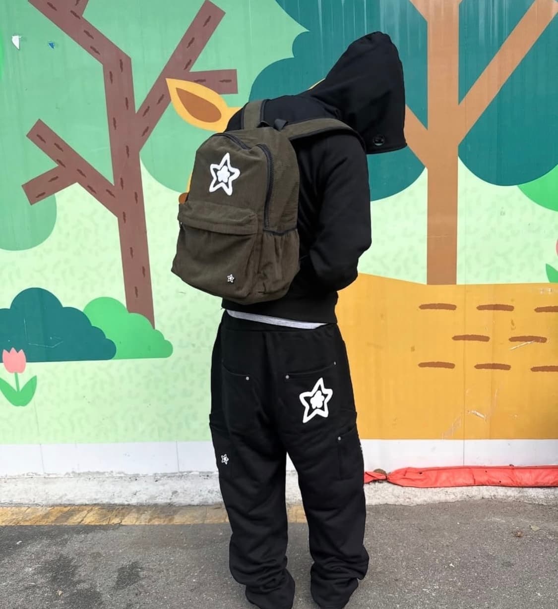 스타팀 starteam 코듀로이 올리브 백팩 양도합니다! 상품이미지1