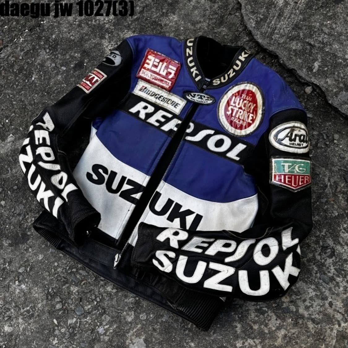 스즈키 가죽 라이더자켓 상품이미지1