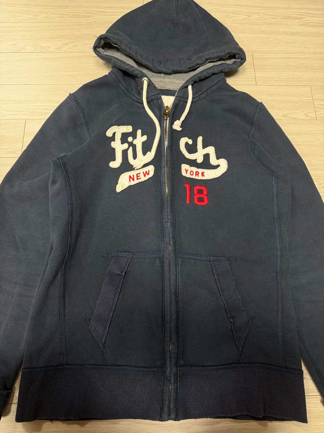 아베크롬비 네이비 후드집업 L 상품이미지2