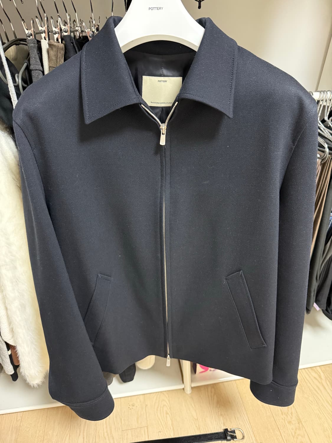 포터리 네이비 울 드리즐러 자켓 3 상품이미지2